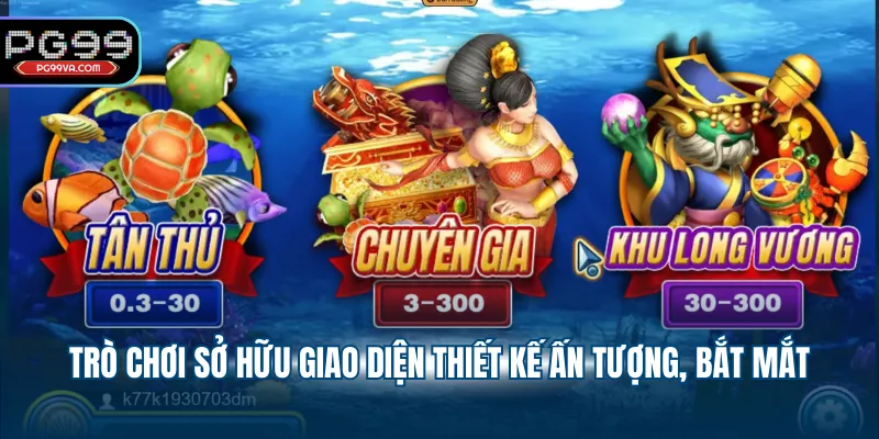 Trò chơi sở hữu giao diện thiết kế ấn tượng, bắt mắt