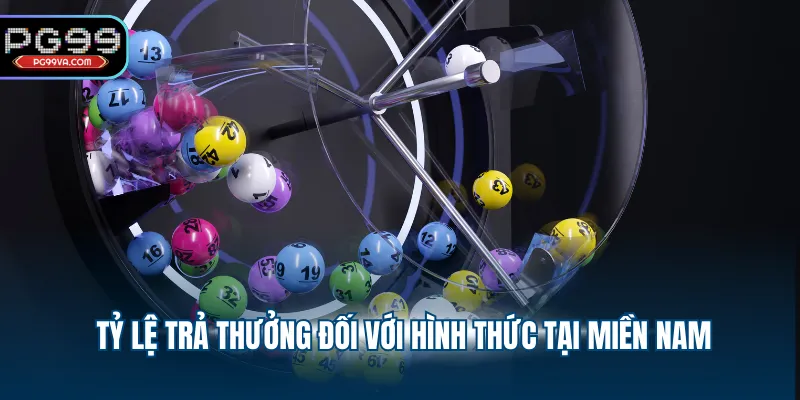 Tỷ lệ trả thưởng đối với hình thức tại miền Nam